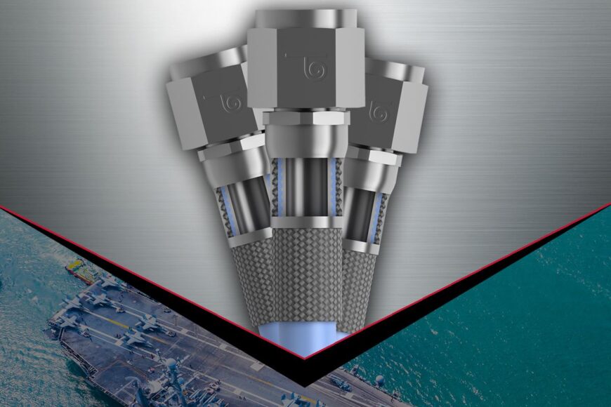 Auto Draft Turbine concept diagram for a military land vehicle, set against the striking backdrop of an aircraft carrier at sea.