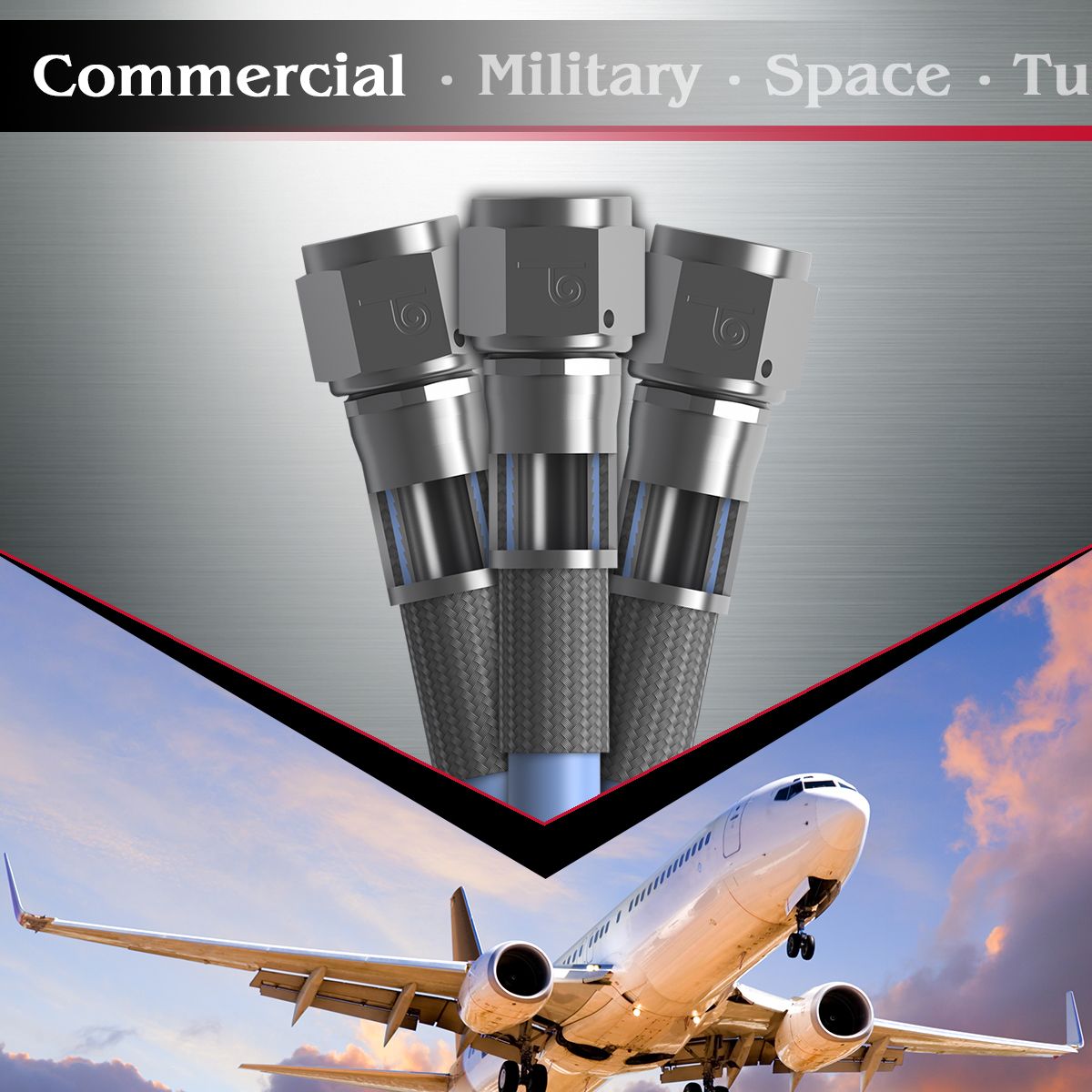 240 Series Aerospace Hose for High-Pressure Commercial Jet Applications 3